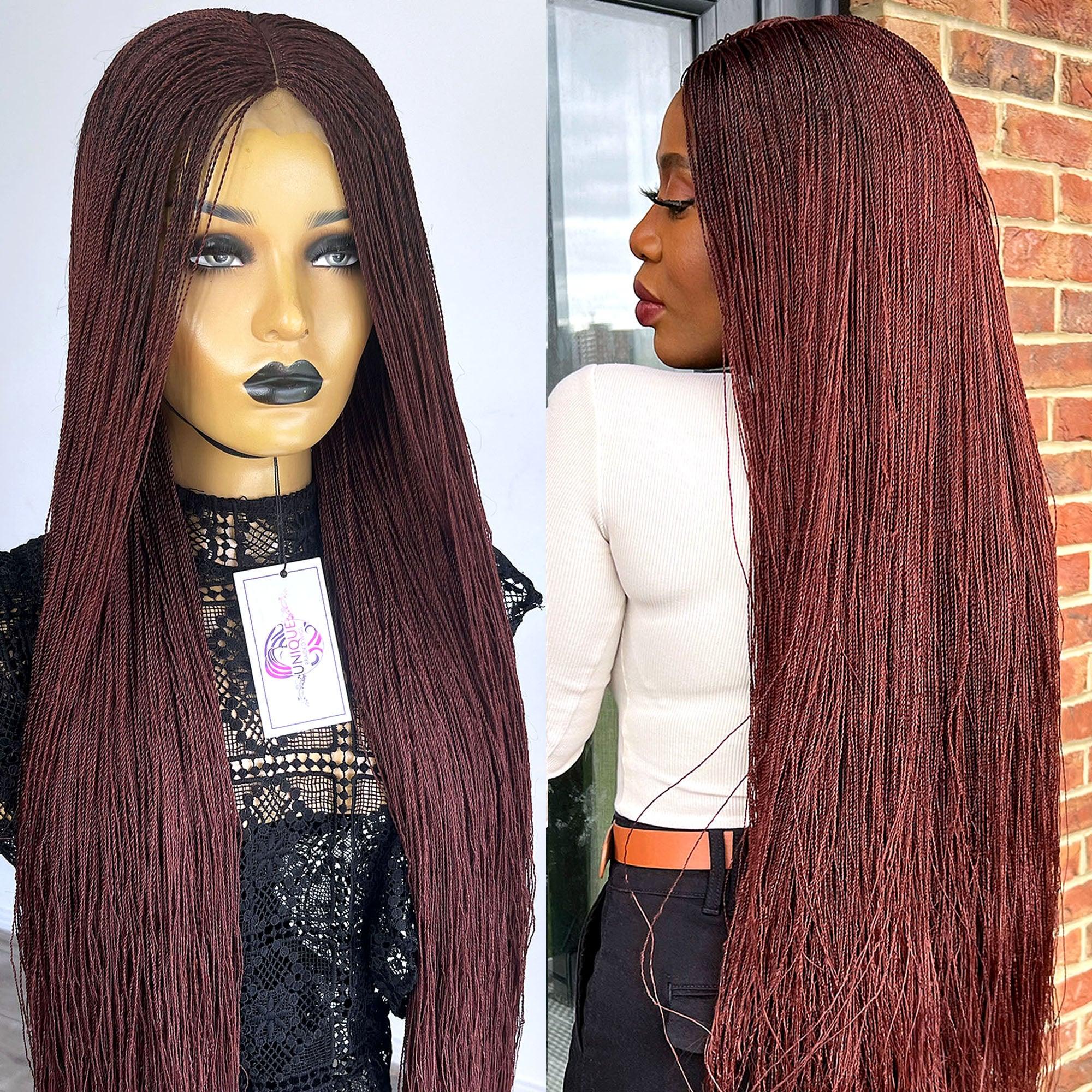 Braided Wigs, Micro Needle Senegalese Twist, Braided Wig for 