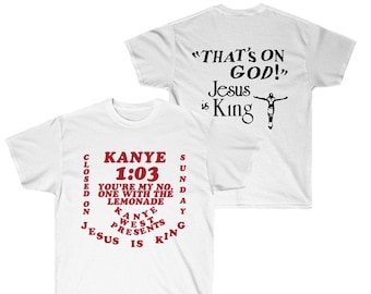 Jesus is King Kanye West Sunday Service inspired Unisex Heavy Cotton T-Shirt Tee