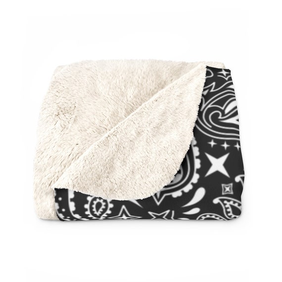 Black bandana blanket hotsell