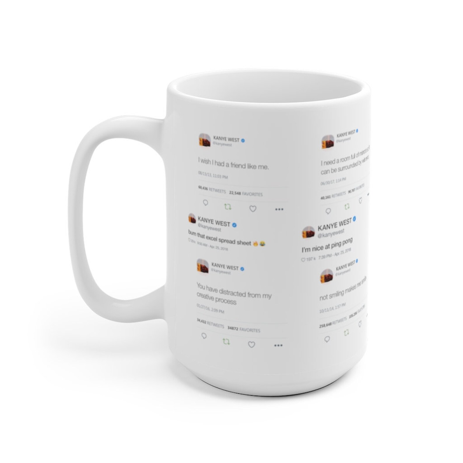 Kanye West Greatest Tweets Mug Etsy