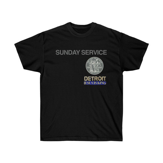 Jesus is King Detroit Seal Inspired Unisex Ultra Cotton T shirt Tee Kanye West Sunday Service Tour Merch Etsy Canada