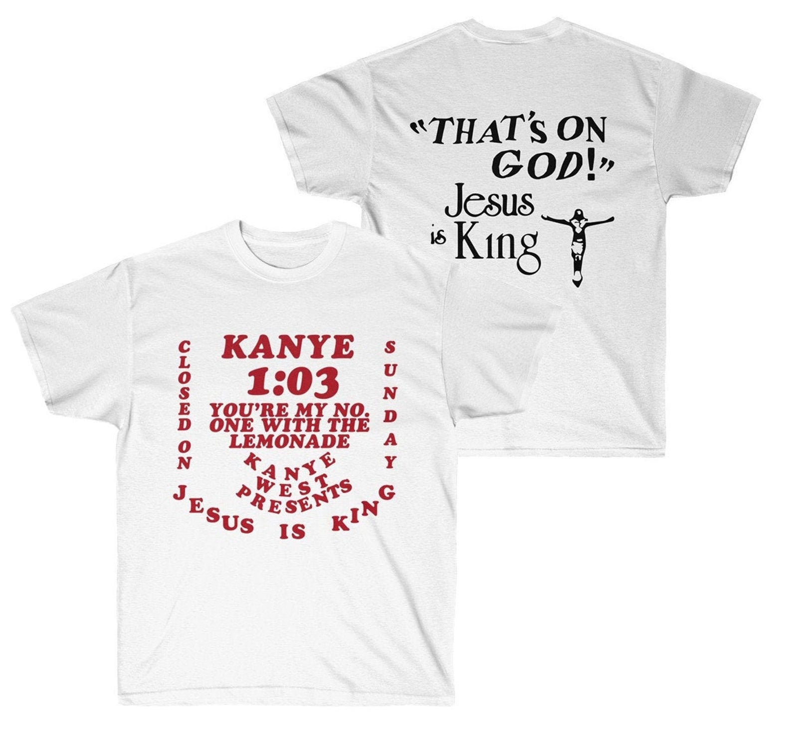 Jesus is online king sweatshirt white
