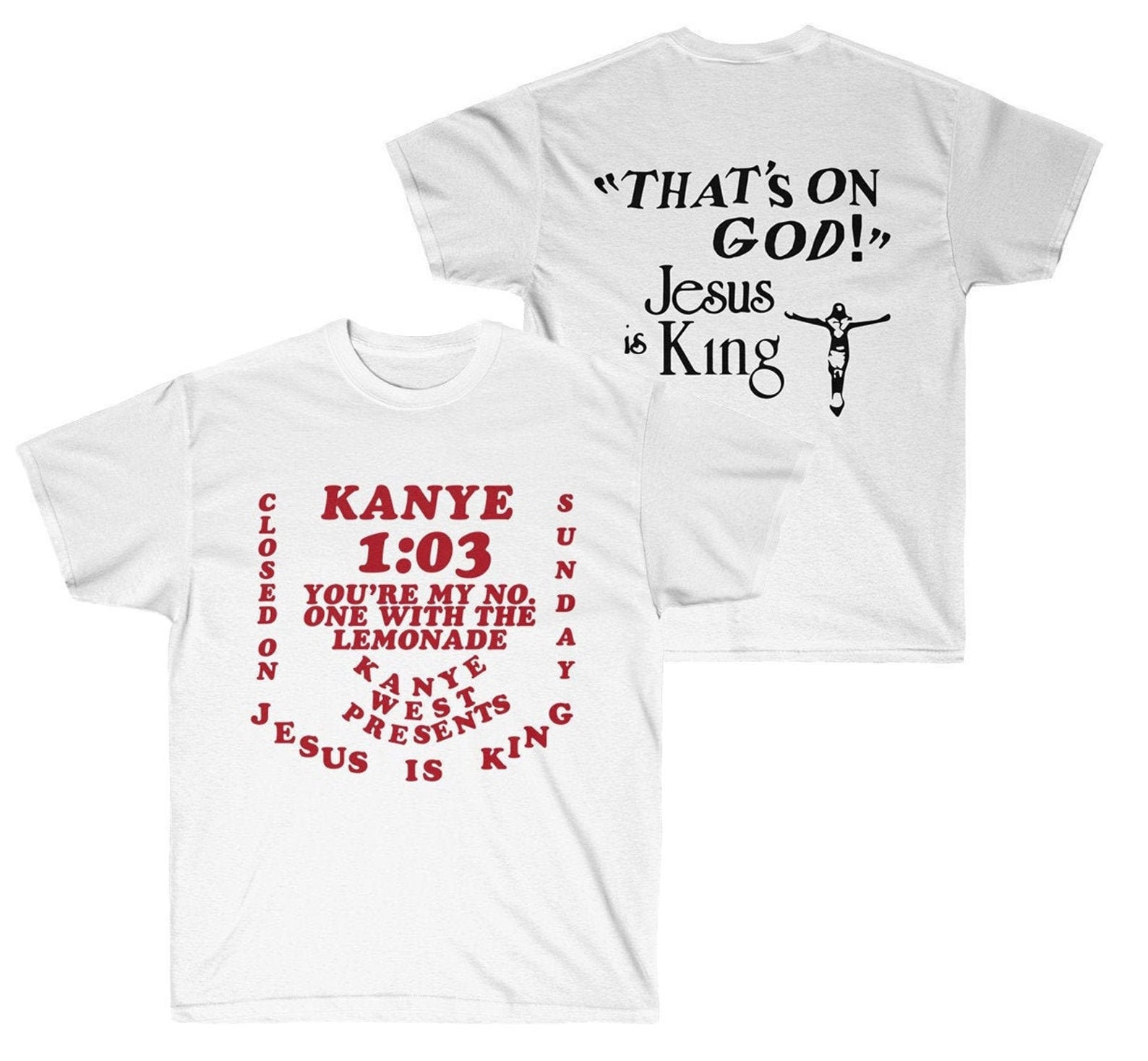 Dental Renovering brutalt Jesus is King Kanye West Sunday Service Inspired Unisex Heavy - Etsy