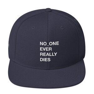 NERD NO_ONE Ever Really Dies Logo Embroidery Snapback Cap. - Etsy