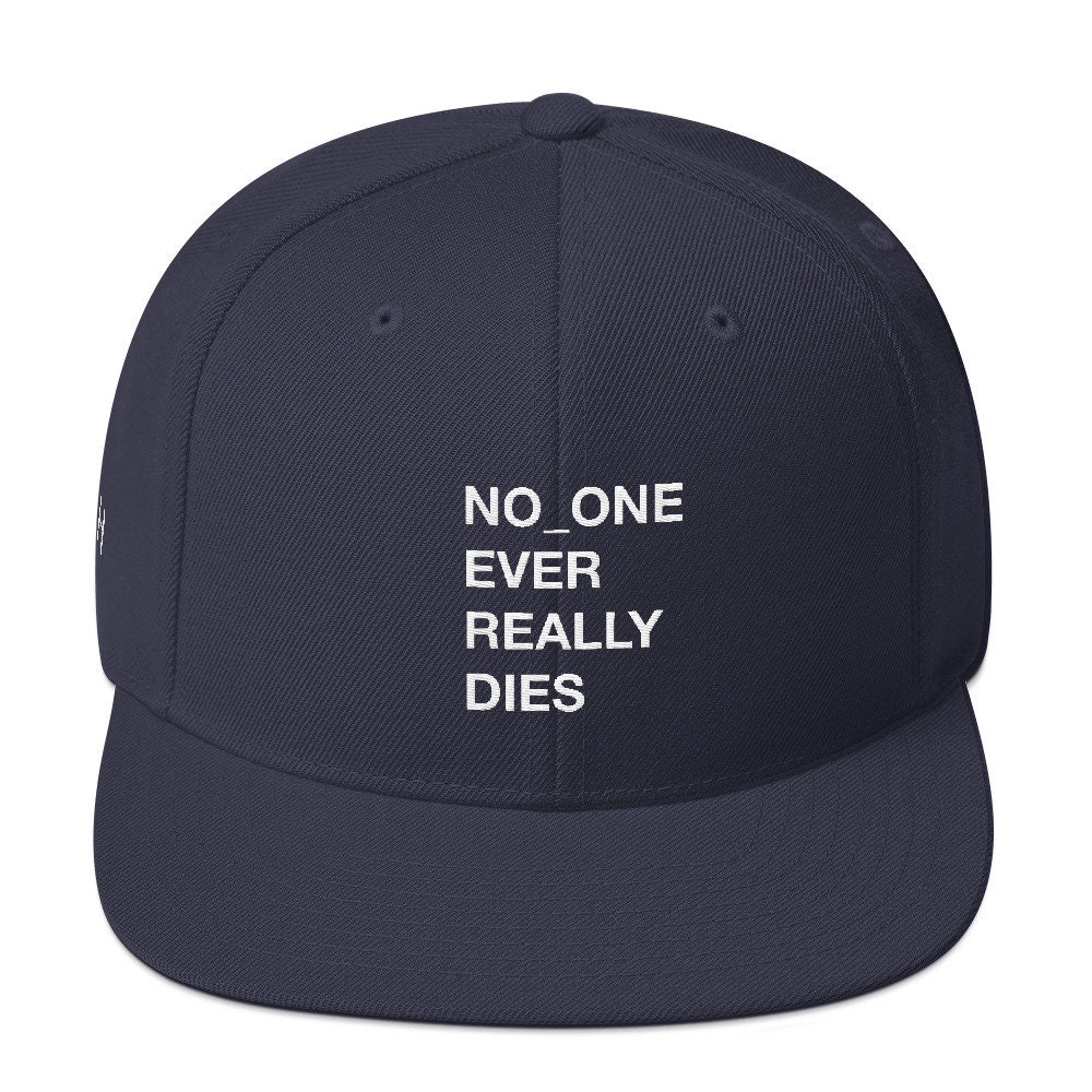 NERD NO_ONE Ever Really Dies Logo Embroidery Snapback Cap. | Etsy