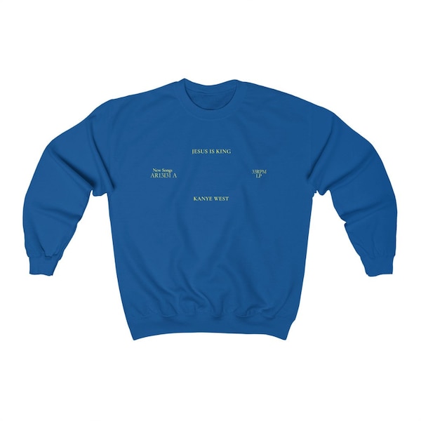 Jésus est King Inspired Crewneck - Kanye West Sunday Service Tour Merch Sweatshirt