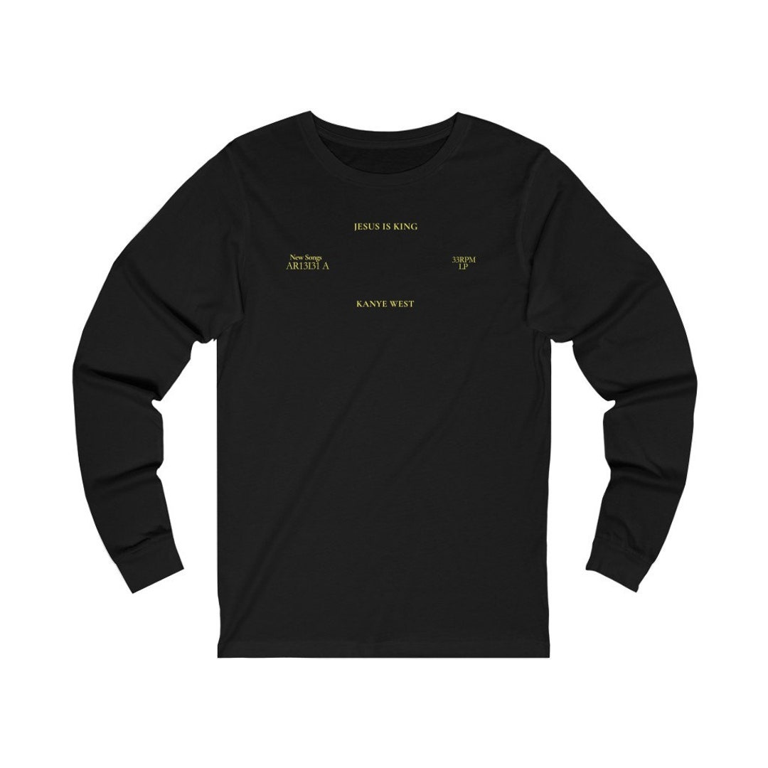 Jesus is King Unisex Long Sleeve Tee T-shirt Kanye West - Etsy