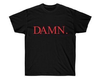 Våd etage Fjernelse Mens Kendrick Lamar Damn Album Logo Short Sleeve T-shirt - Etsy Hong Kong
