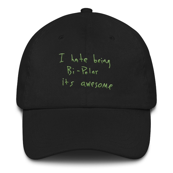 I Hate Being Bi-Polar It's Awesome Kanye West Ye Album cover Wyoming Embroidery Dad hat cap