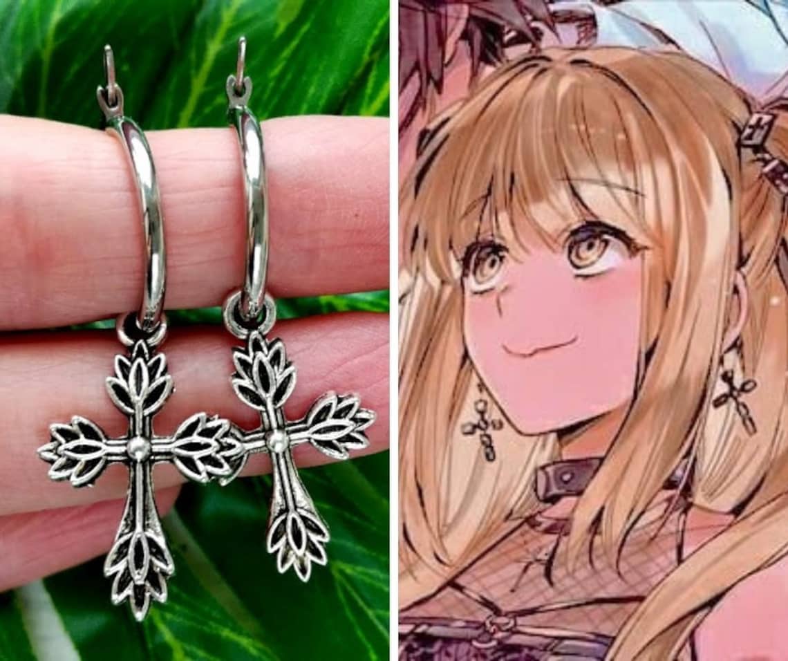 Etsy anime earrings Clearance