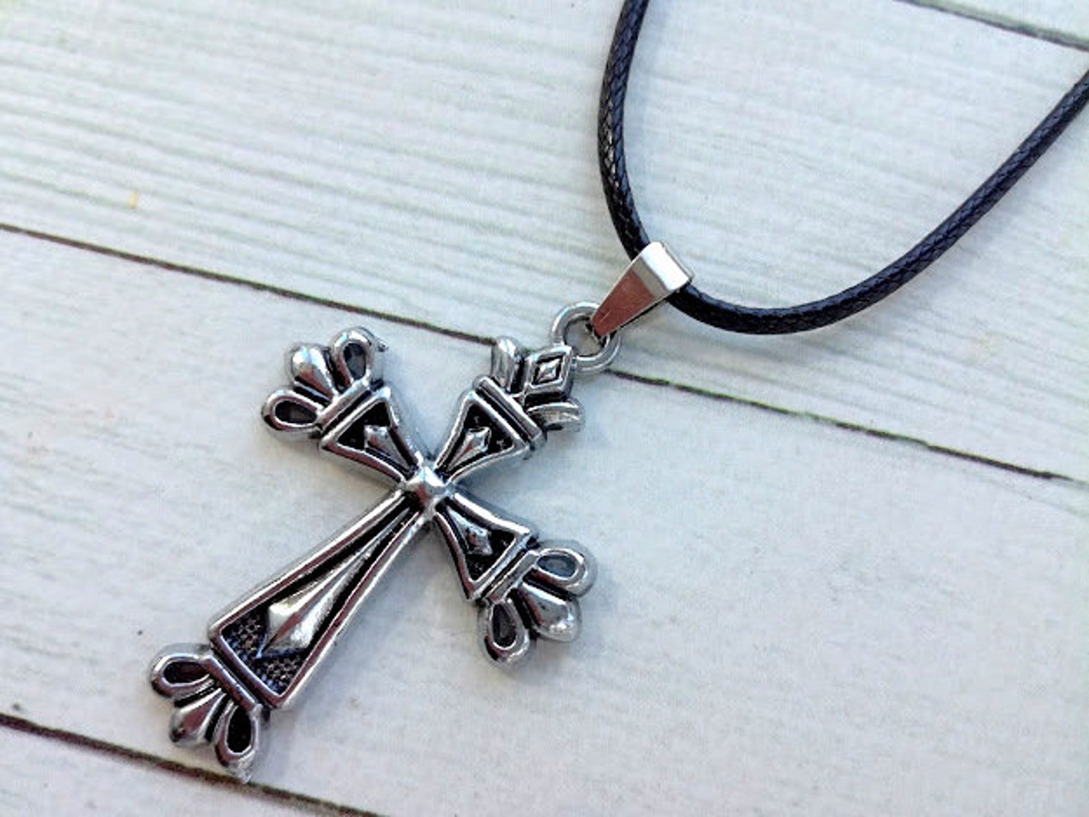 Bronze Cross Necklace Misa Amane Necklace Death Note Anime Etsy
