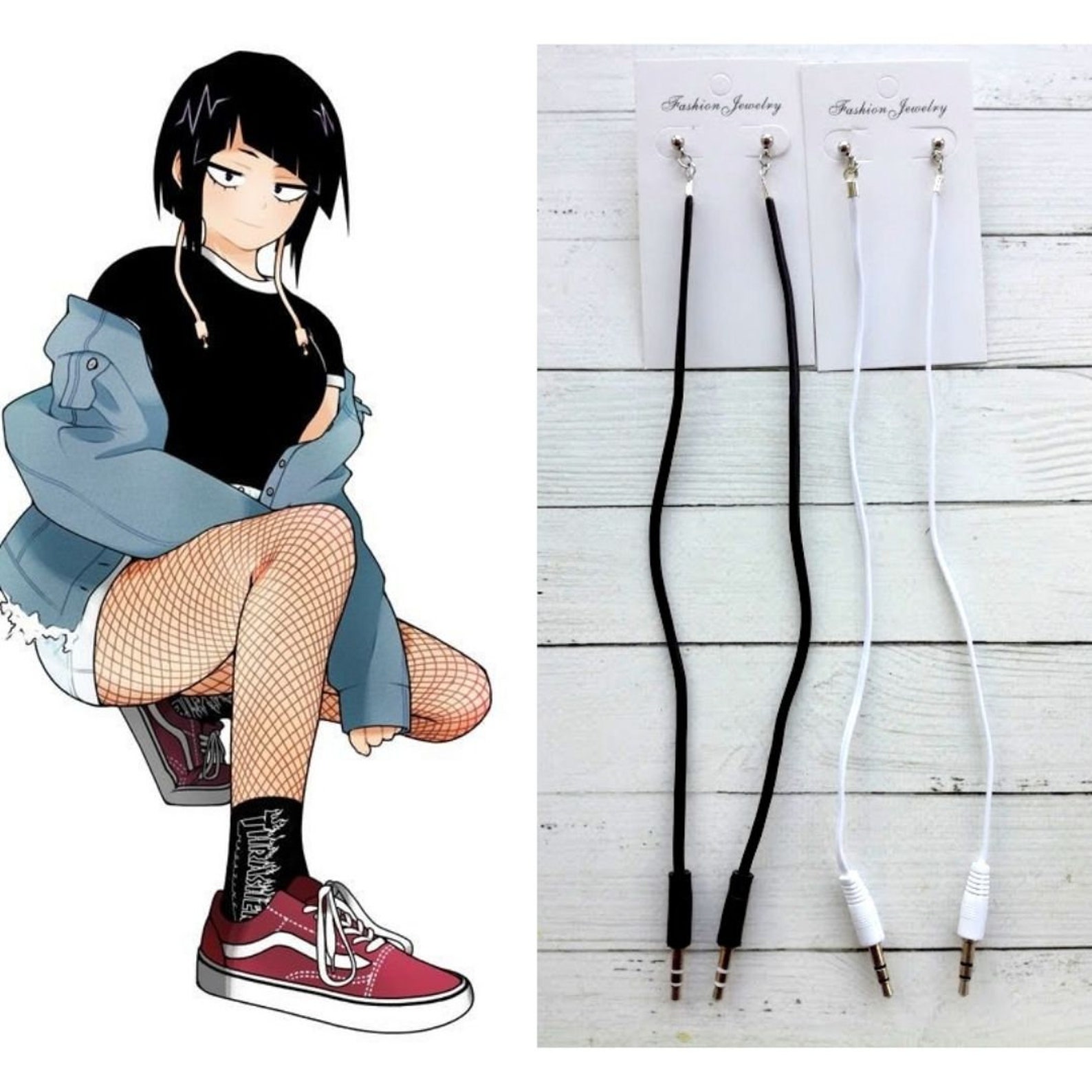 Jiro earphone jack inspirado BNHA / MHA Anime cosplay traje Etsy