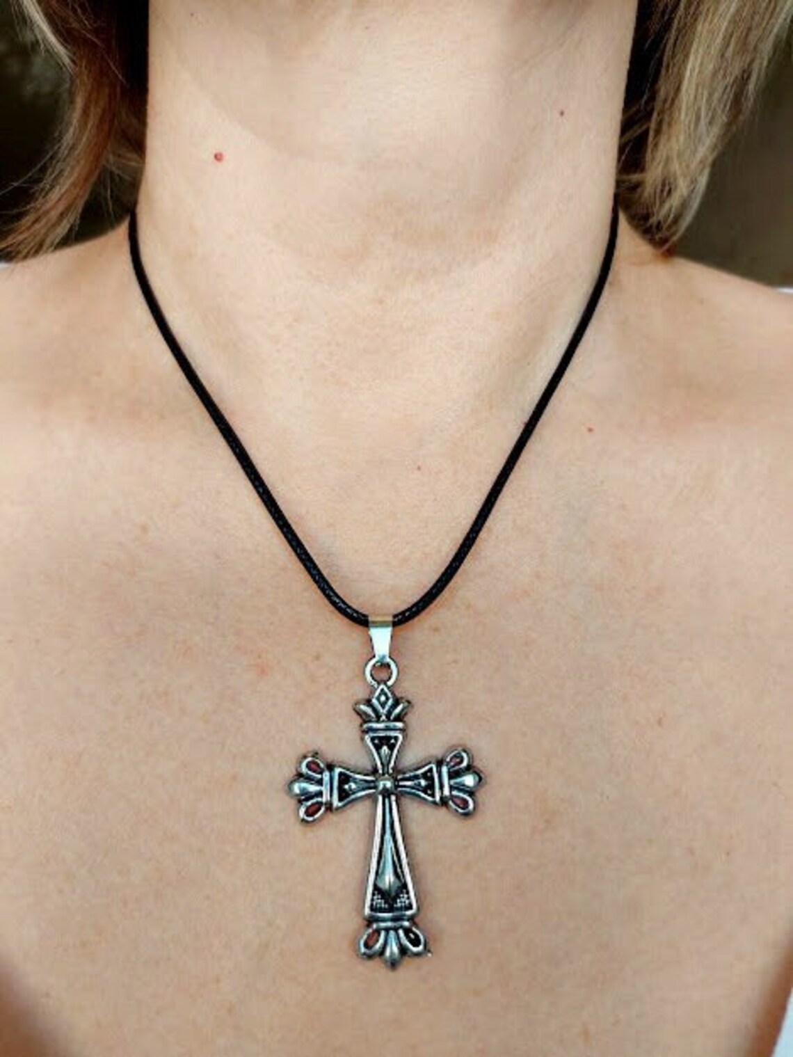 Bronze Cross Necklace Misa Amane Necklace Death Note Anime Etsy