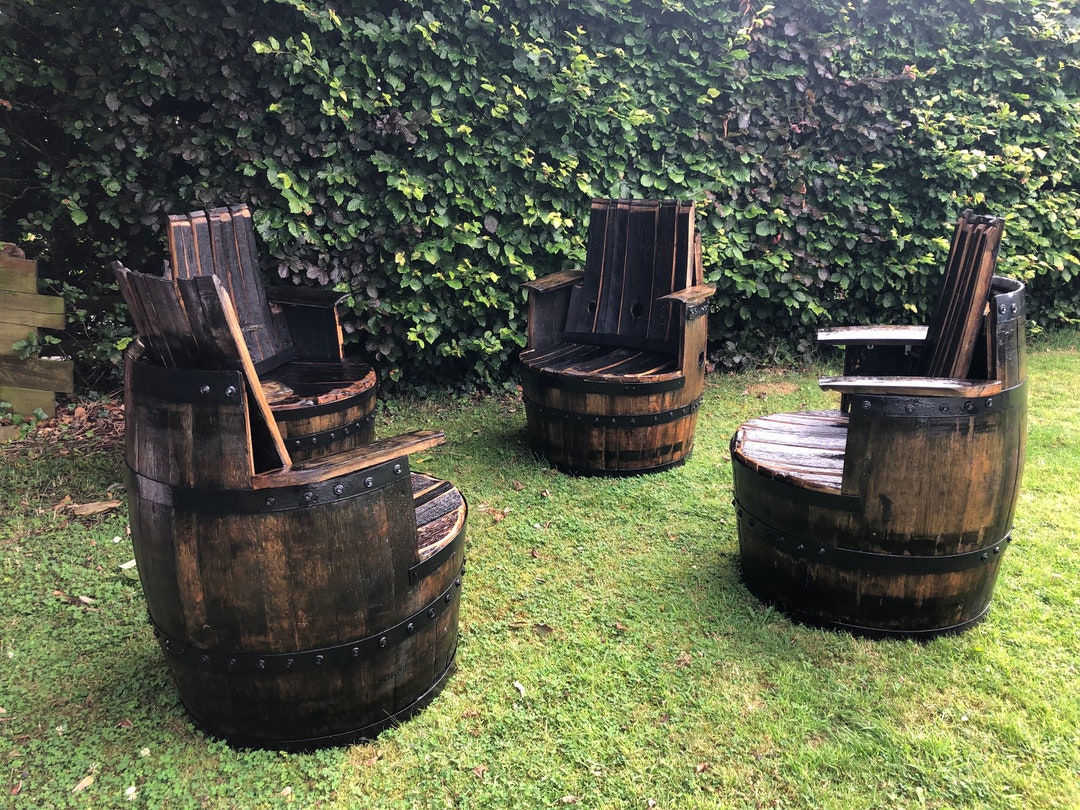 Whisky Barrel Garden Tub Chair Etsy UK