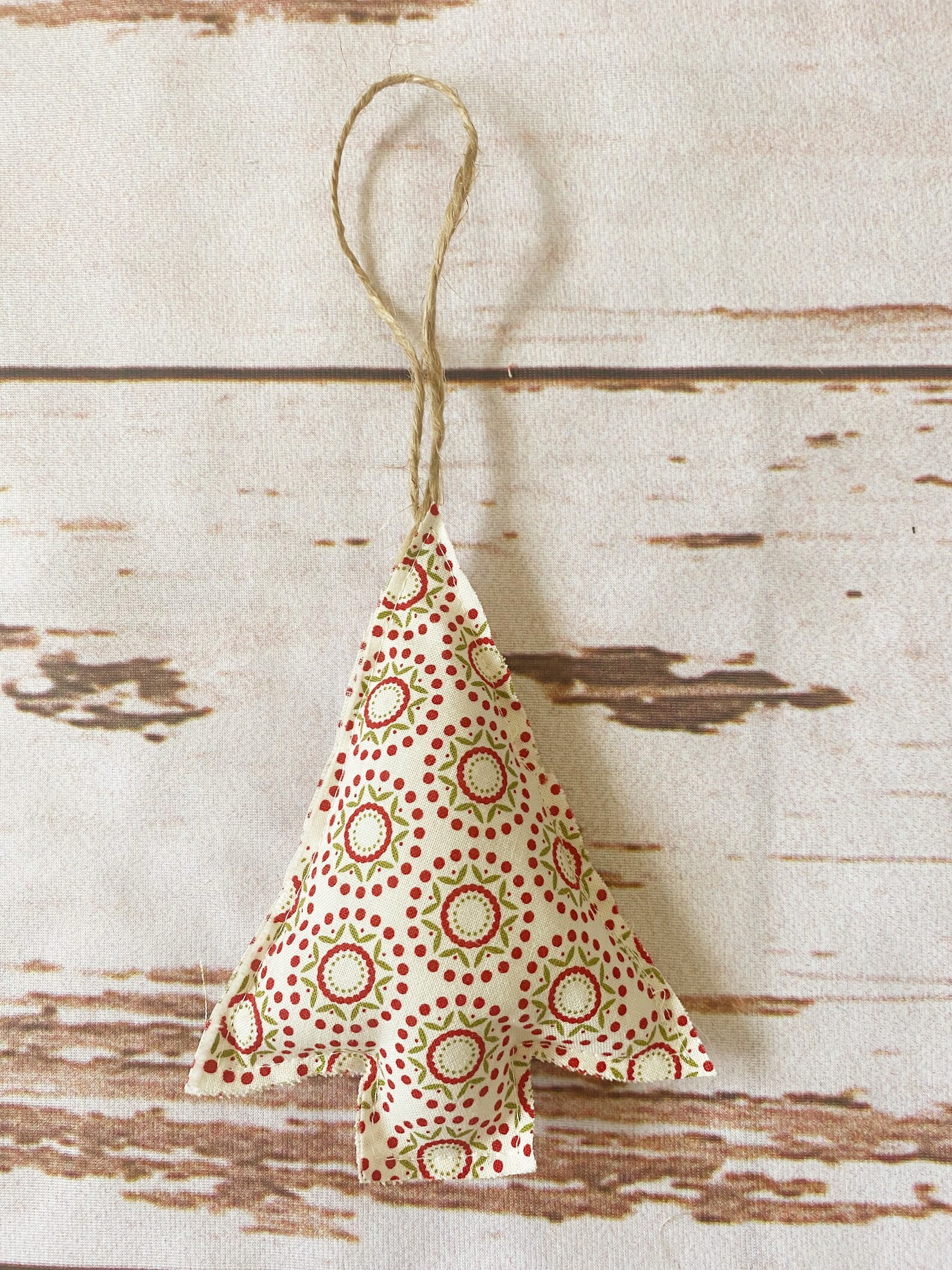 Handmade Fabric Tree Ornaments Etsy