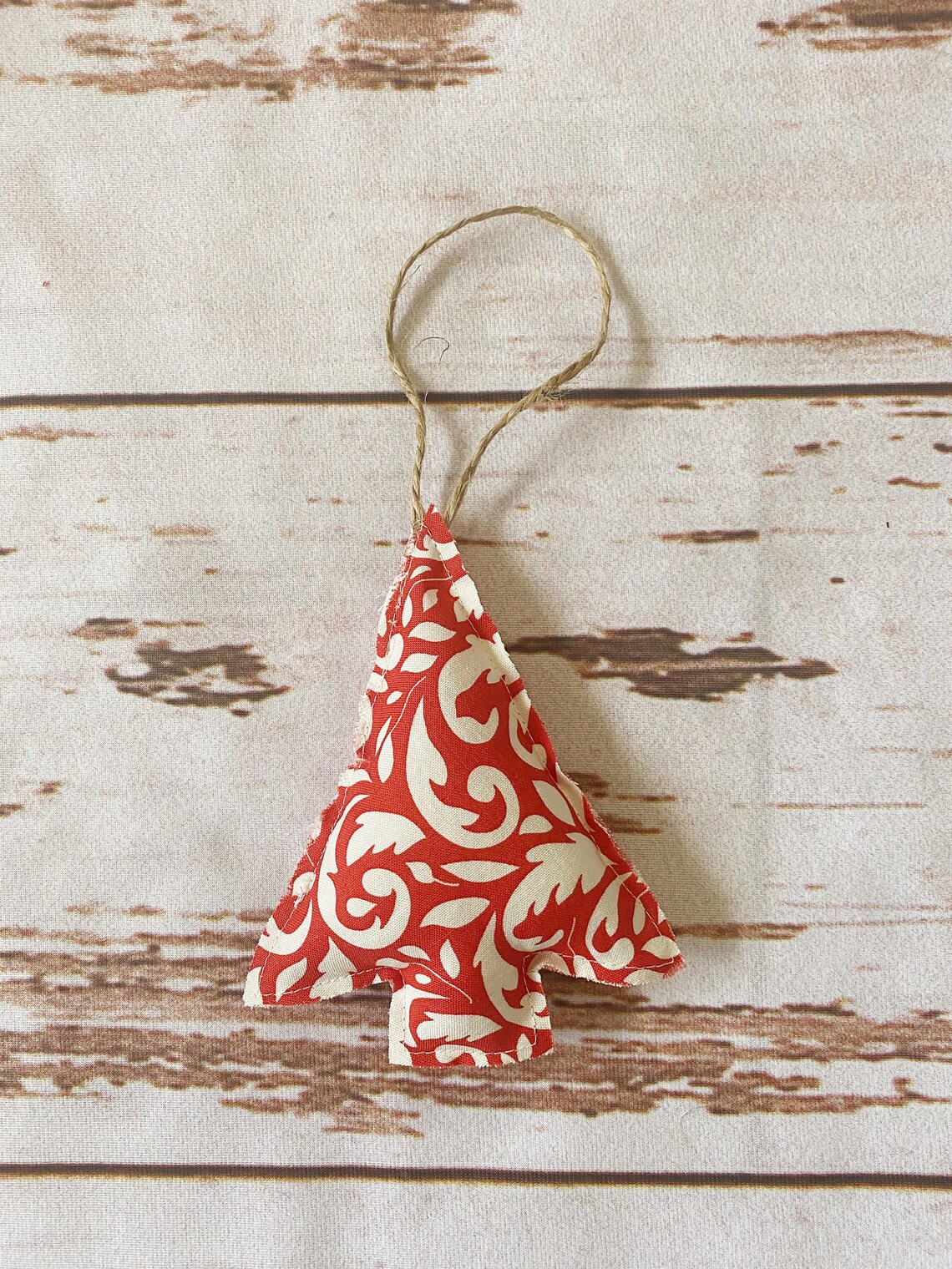 Handmade Fabric Tree Ornaments Etsy