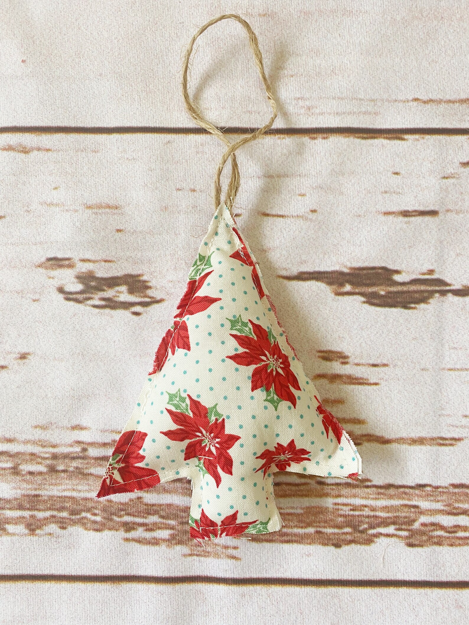 Handmade Fabric Tree Ornaments Etsy