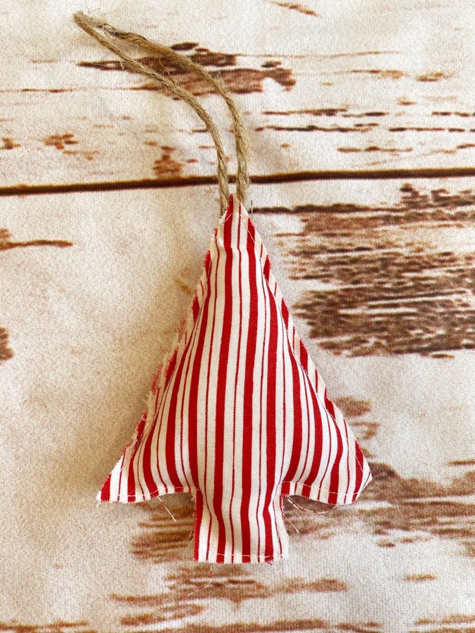 Handmade Fabric Tree Ornaments Etsy