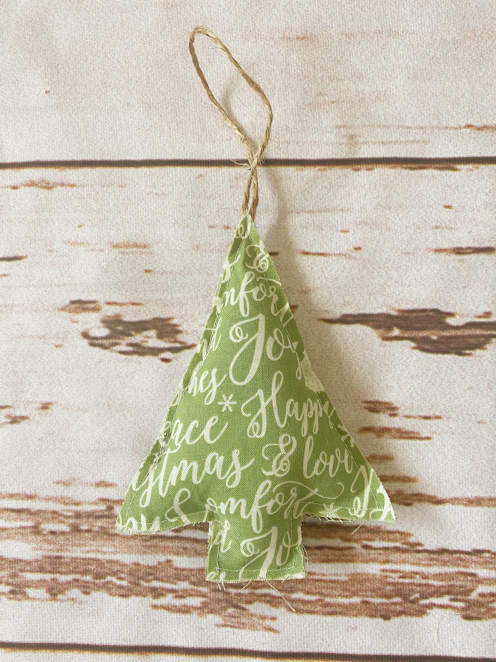 Handmade Fabric Tree Ornaments Etsy