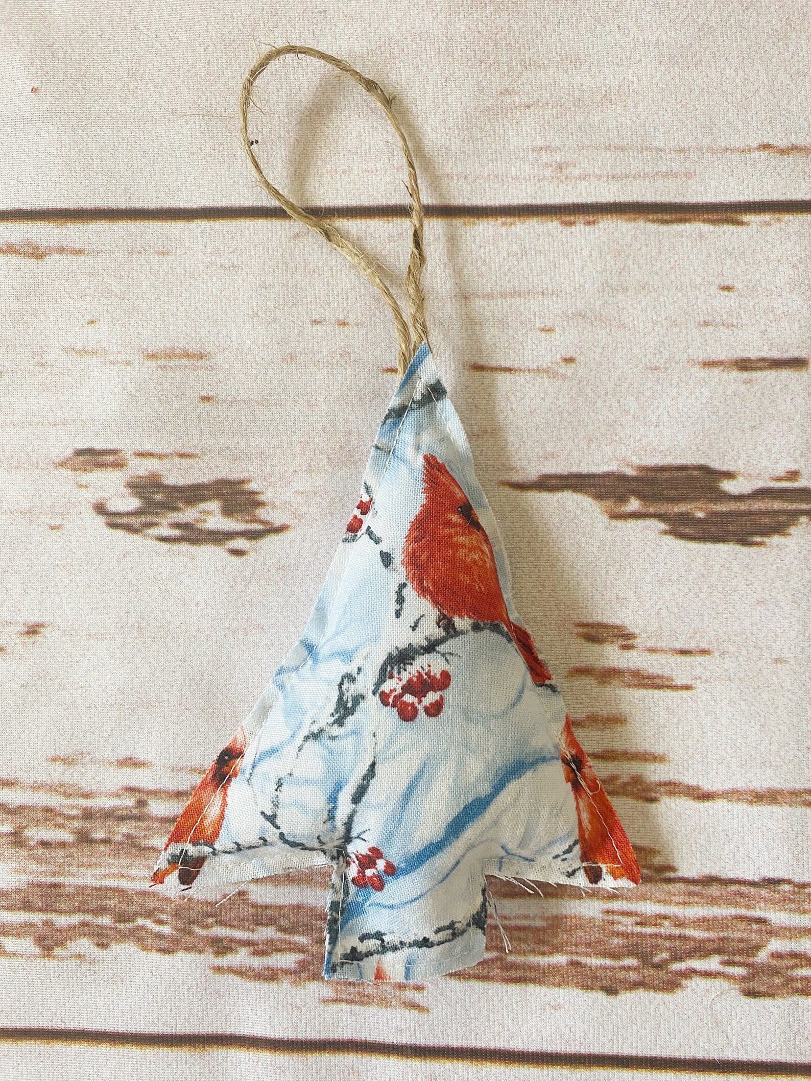 Handmade Fabric Tree Ornaments Etsy