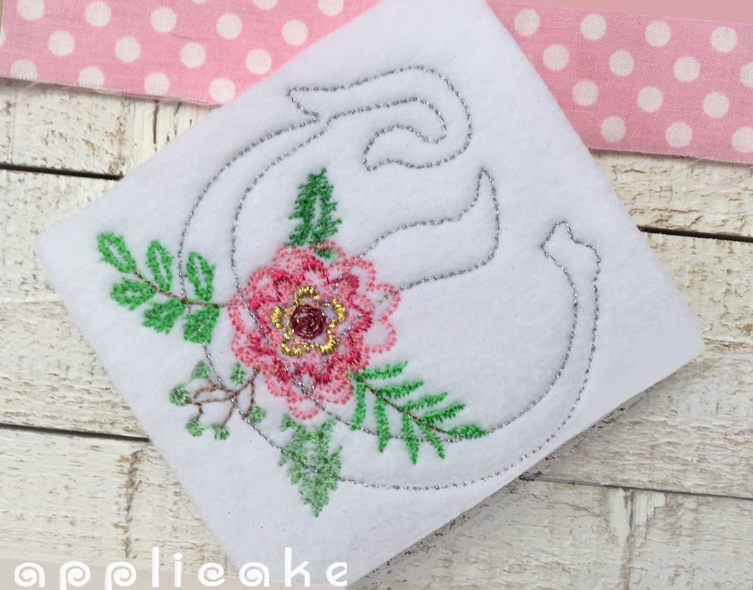 Flowery Calligraphy Alphabet Letters in Bean Stitch With - Etsy