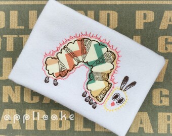 The Caterpillar book applique embroidery design - right out of the children's story! ( 2 sizes)