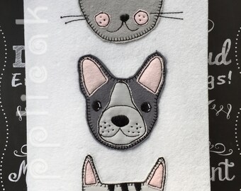 It's raining cats and dogs! - Comes in 3 sizes. This ADORABLE design calls all cat and dog lovers!