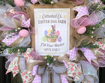 COTTONTAIL EASTER WREATH