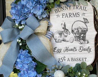 Bunny Trail Easter Wreath