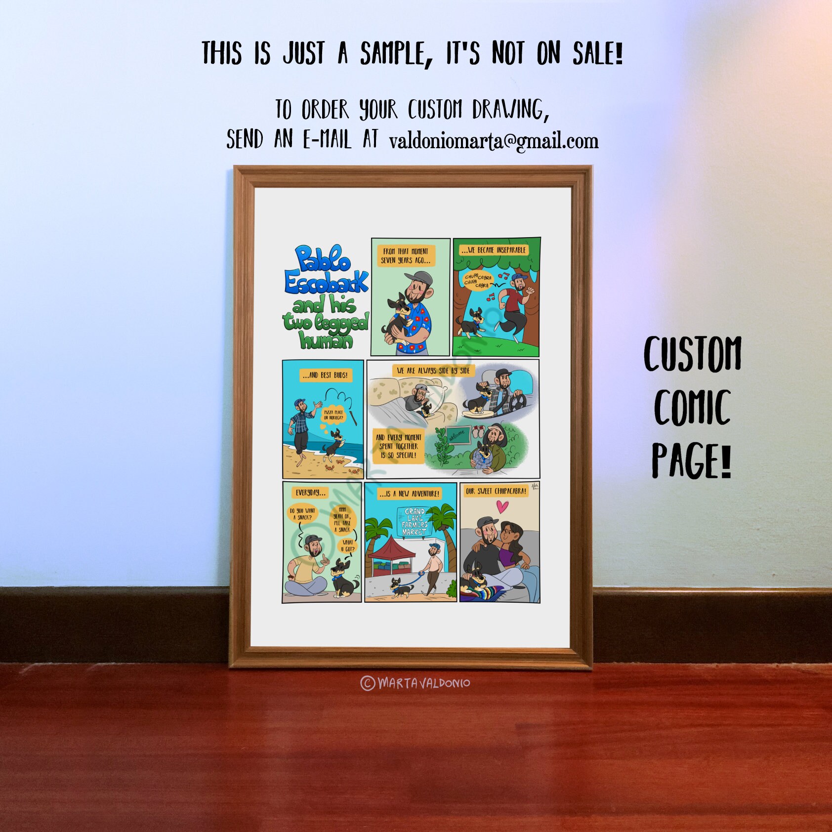 Personalized Comic Book Page, Custom Story Gift (digital File) - Etsy