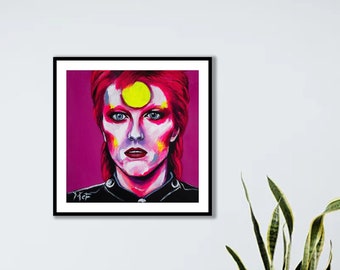 David Bowie - Ziggy Stardust | David Bowie art print | David Bowie art | David Bowie poster| Bowie print | Ziggy Stardust art | Gift idea