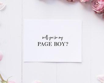 C107 Will you be my Boy of Honour Card Wedding Note Cards