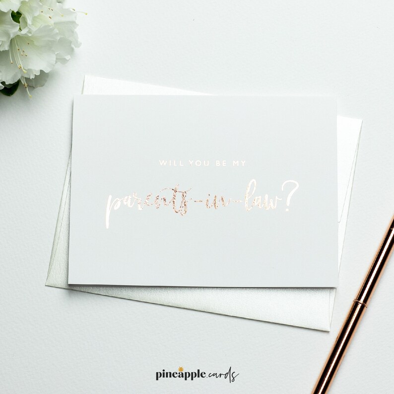 Wedding Note Cards Will you be my Parents-In-Law Card C107