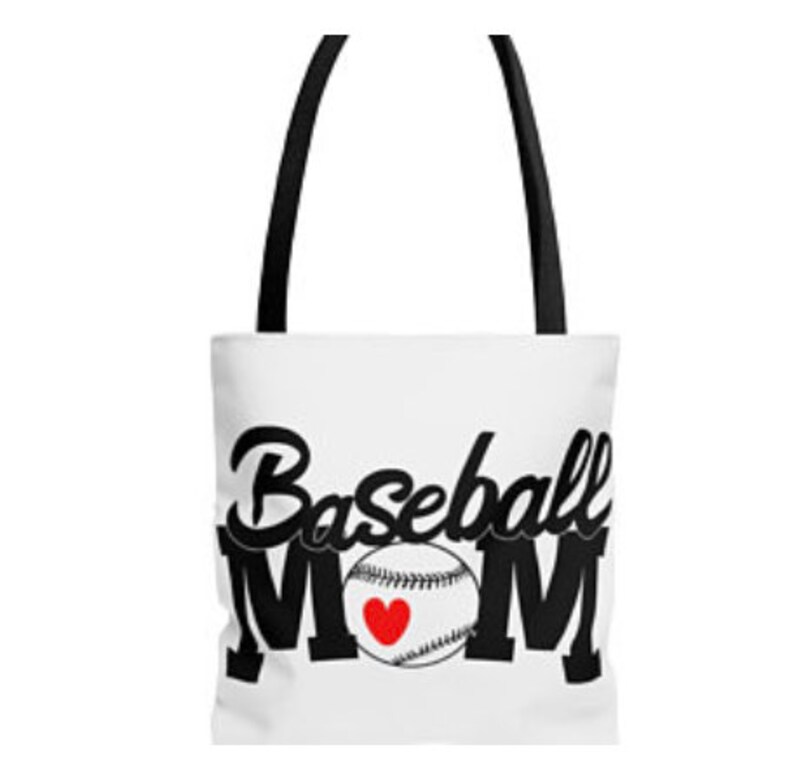 Baseball and Softball Mom Tote Bag Baseball Bag Softball Etsy