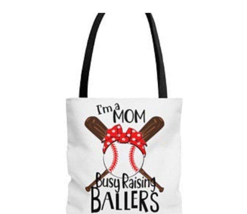 Baseball Mom Tote Bag Team Mom Baseball Bag Lori Apgar Etsy