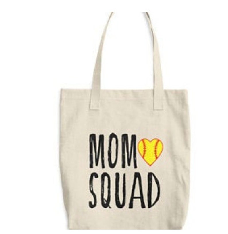 Baseball and Softball Mom Tote Bag Baseball Bag Softball Etsy
