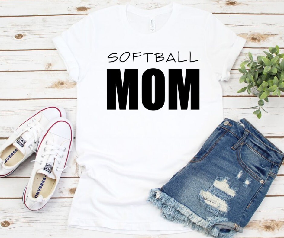 Softball Mom T-shirt Spirit Wear Fashion Team Mom Gift - Etsy