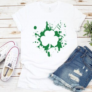 Shamrock T-Shirt, Lucky Shirt, Womens St Pattys shirt, Irish Shirt, Shenanigans, Drinking Shirt, Clover Shirt, Shenanigans and Malarkey Tee
