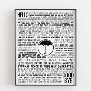 The Umbrella Academy TV Show Print, Digital Download, Printable Wall Art, Gerard Way, TV Show Poster, Klaus Hargreeves