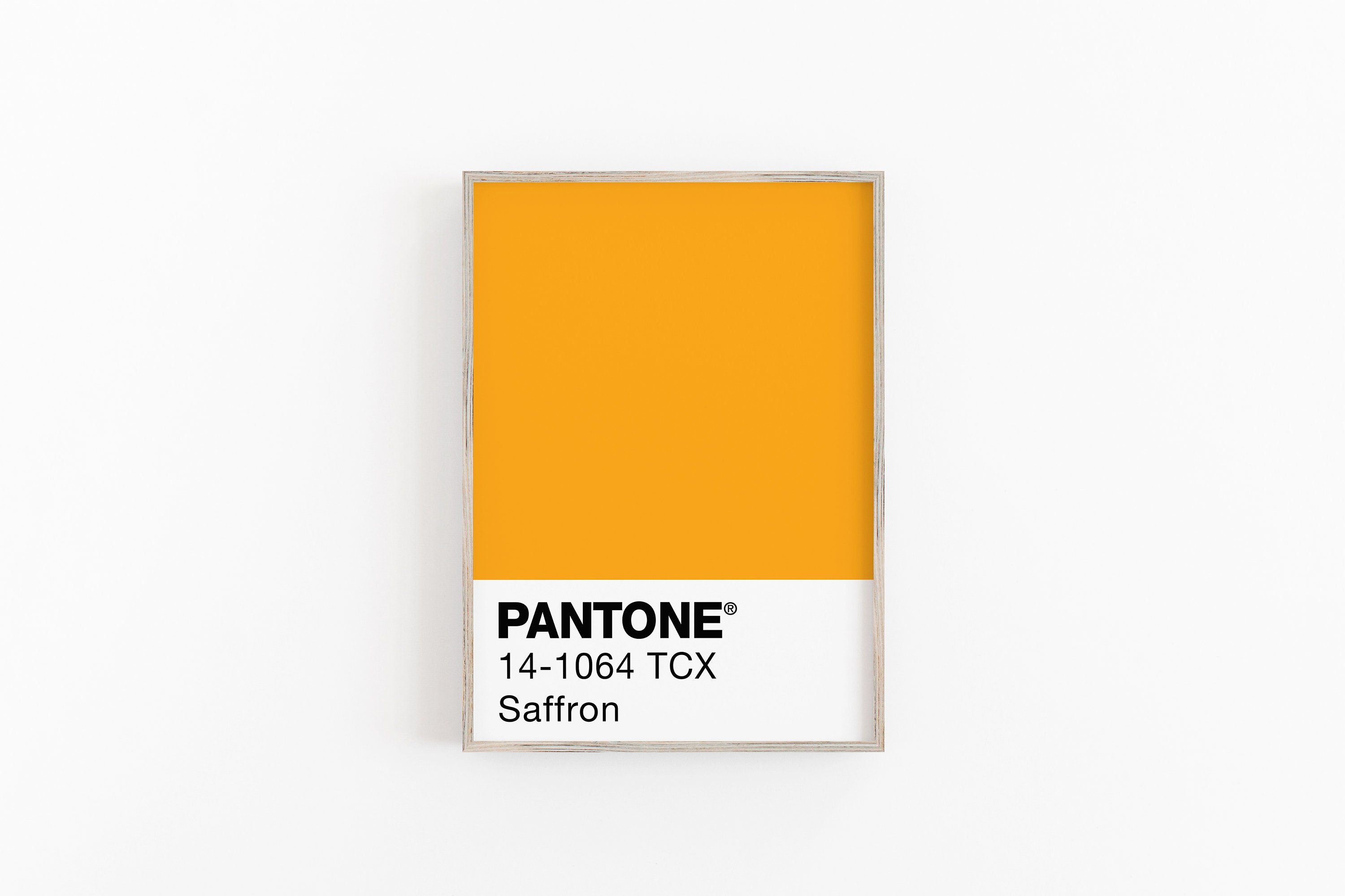 Saffron PANTONE Poster Printable Wall Art Digital Download Etsy