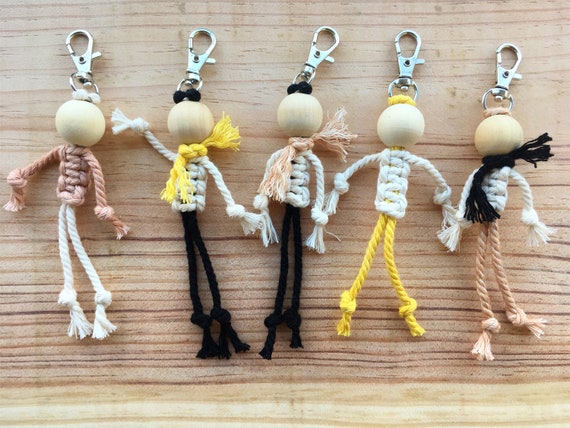 Porte-clés faits main en macramé