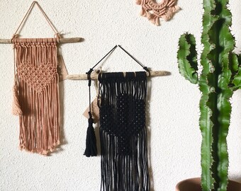 Cactus & Coeur en Macramé