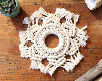 Dessous de verres / plantes en macramé