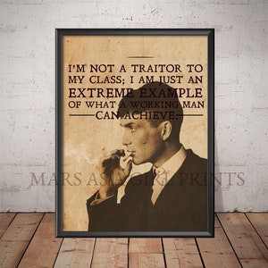 Peaky Blinders, Thomas Shelby Quote, Art Print 8.5x11" Art Print