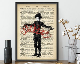 Edward Scissorhands Tim Burton Art Print - Etsy