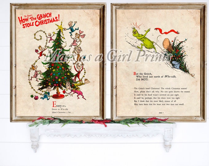 How the Grinch Stole Christmas Tree Topper Bow 8 Ft Tails Etsy