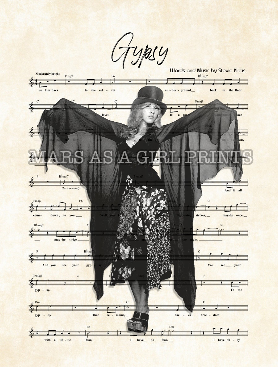 Fleetwood Mac Stevie Nicks Gypsy Art Print Etsy Australia
