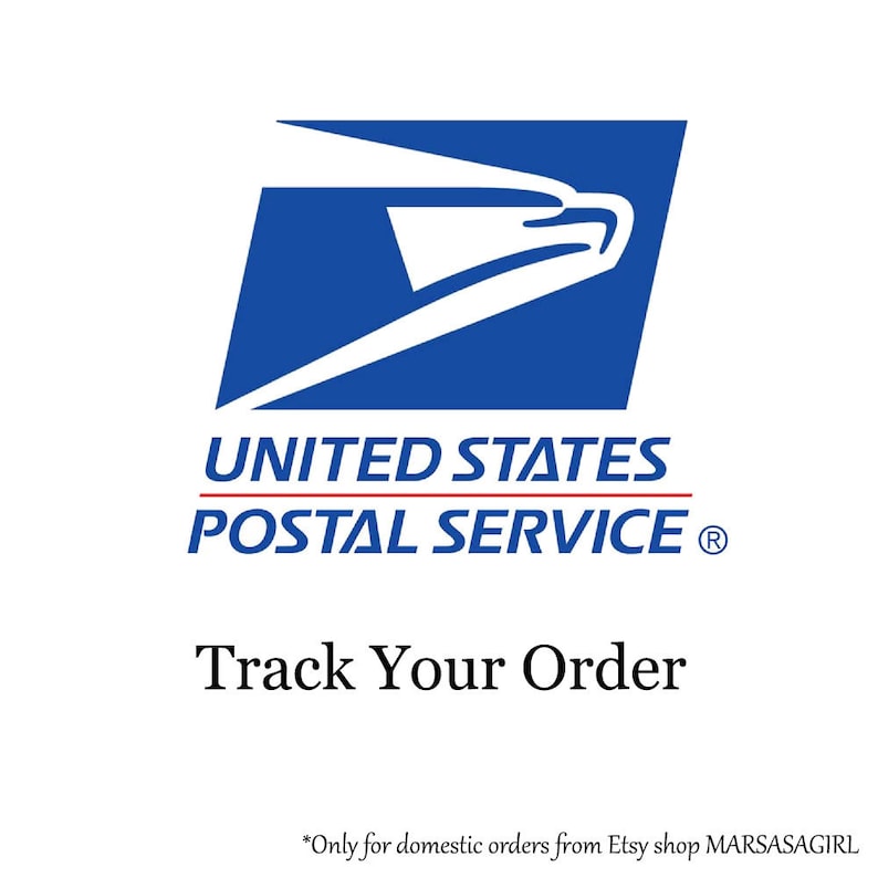 USPS Tracking domestic Only for MARSASAGIRL Shop Customers Etsy