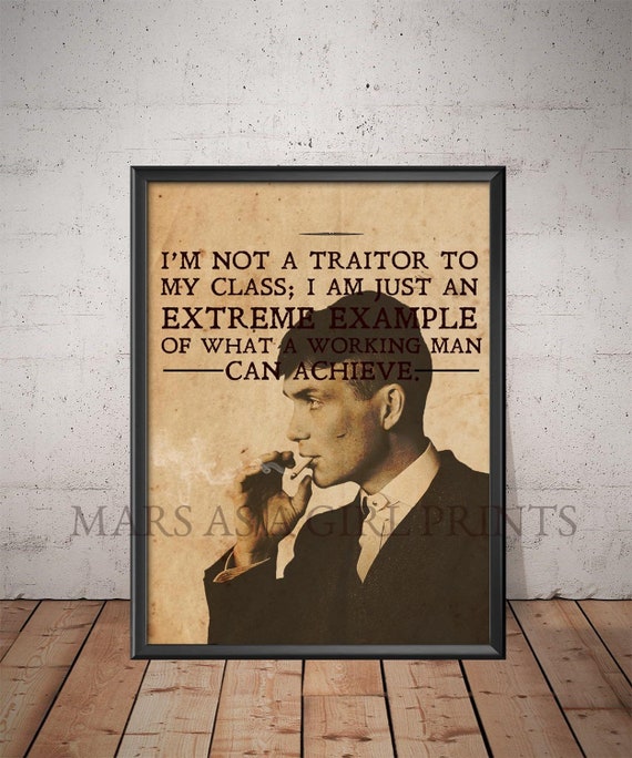 Peaky Blinders Thomas Shelby Quote Art Print Etsy