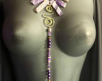 Amethyst Goddess Carrie Crystal Harness